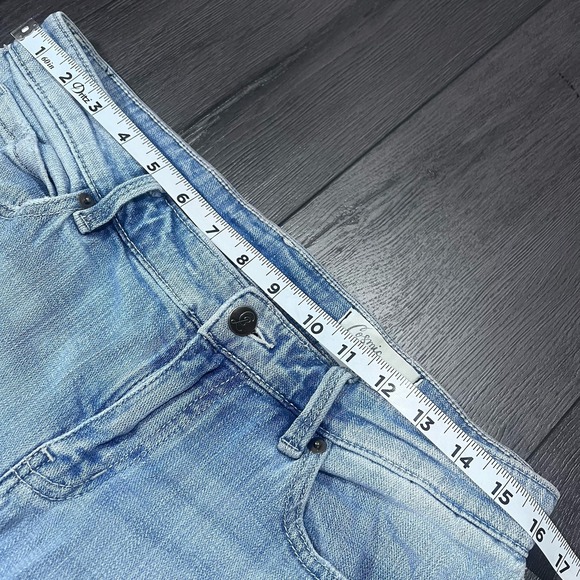 Cosmic Blue Love‎ Jeans Womens Size 32 Blue Light Wash Denim 30x28 Blue Stretch - Picture 3 of 8
